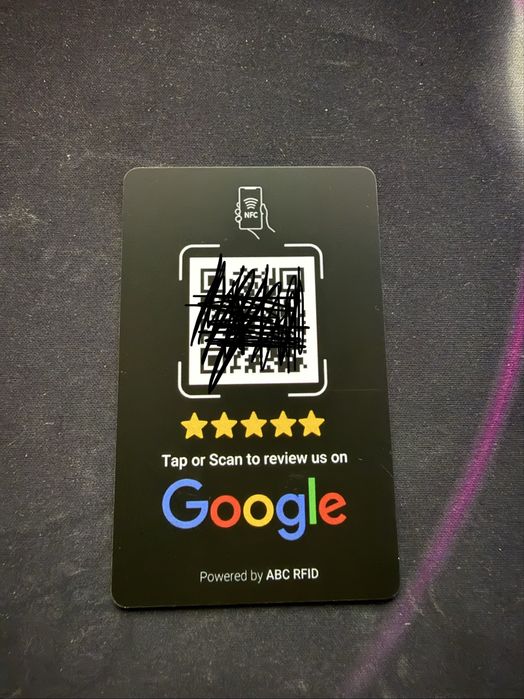 Cartele reprogramabile NFC/QR pentru reviewuri Google