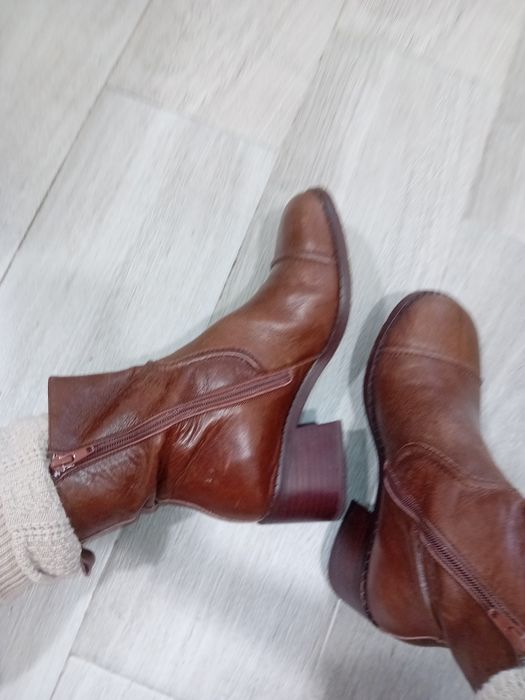 Botine piele naturală interior-exterior
