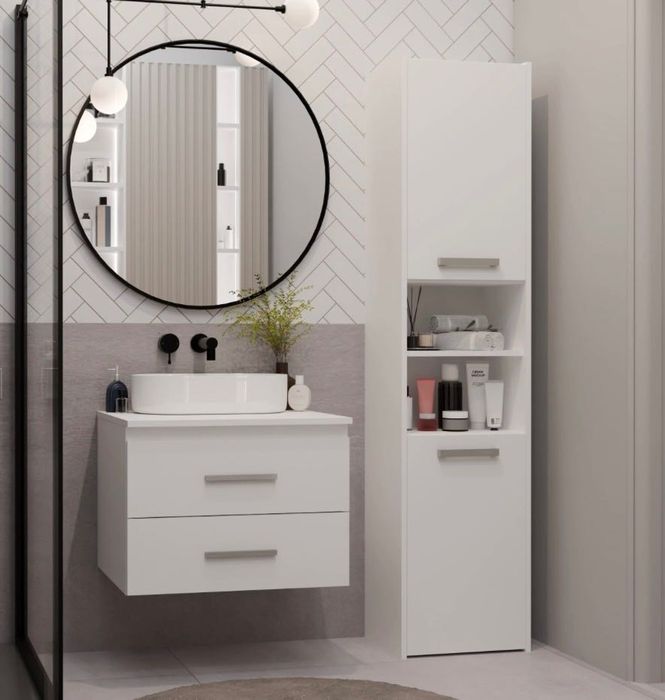 Шкаф за баня сглобен чисто нов