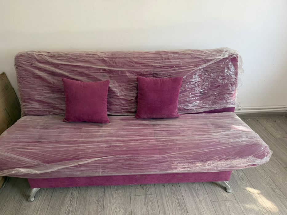 Canapea extensibila living fucsia