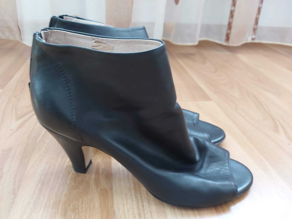 Pantofi ocazie/ botine primavara-toaman -dama - piele naturala