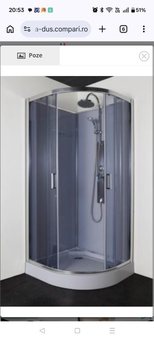 Vand cabina de dus KOLO