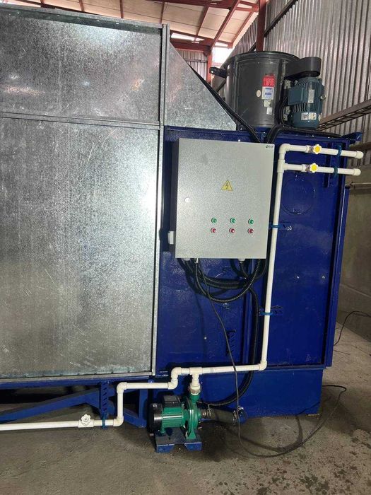 Покрасочная камера с водяной
завесой