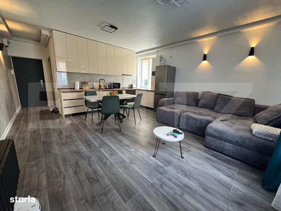 Apartament 2 camere, 49 mp, open space, mobilat si utilat, zona Centra