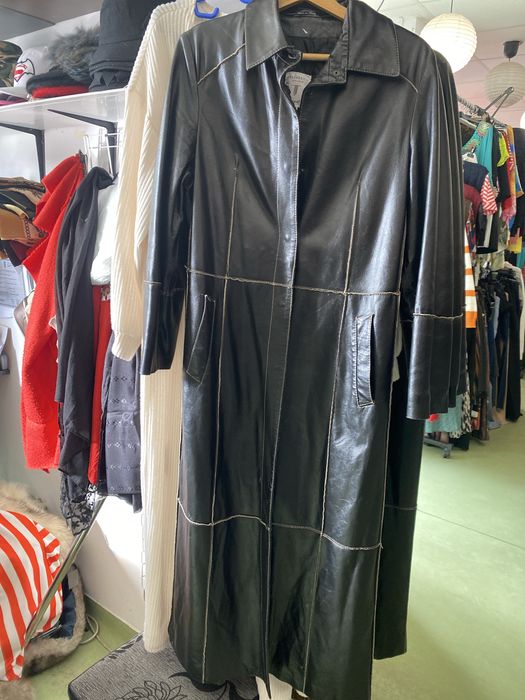 Haine lungi din piele naturala