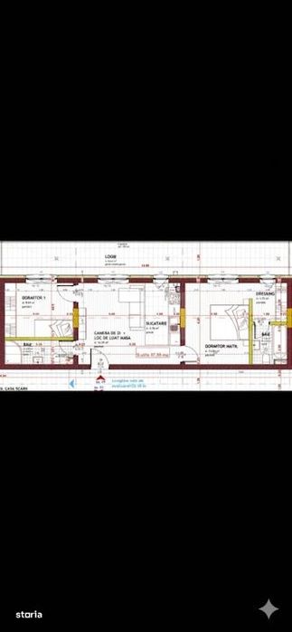 Apartament 3 camere, 2 bai, terasa 27 mp, 58 mp, garaj, Eroilor