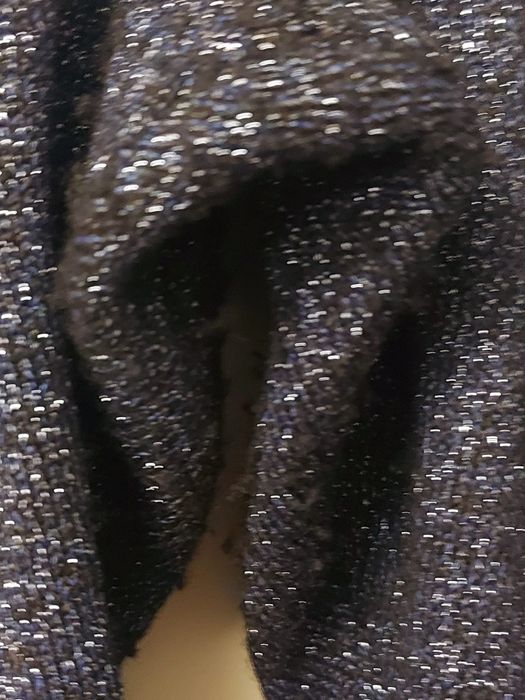 Pantaloni trening cu fir argintiu, lurex