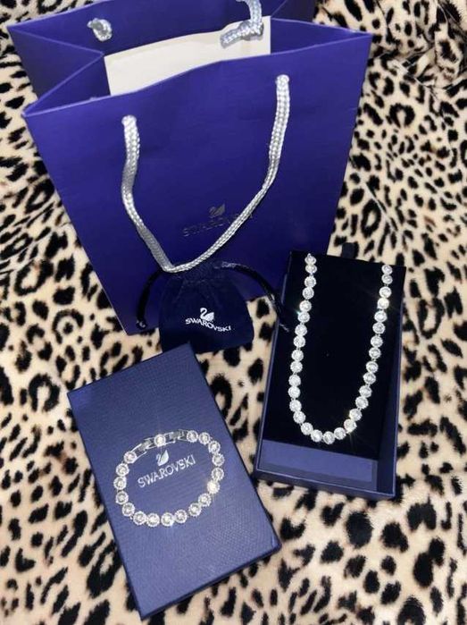 Set Swarovski Angelic Argintiu - Colier/Bratara
