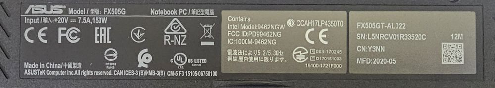 Продам Asus TUF Gaming FX505G