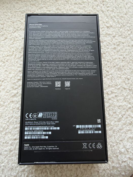 Iphone 13 pro max 128gb 100% battery