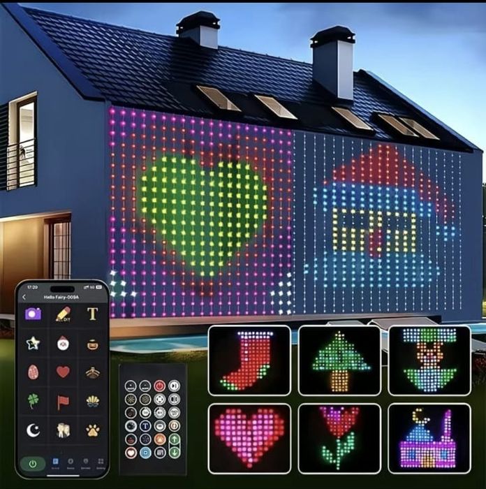 Гирлянды типа занавес