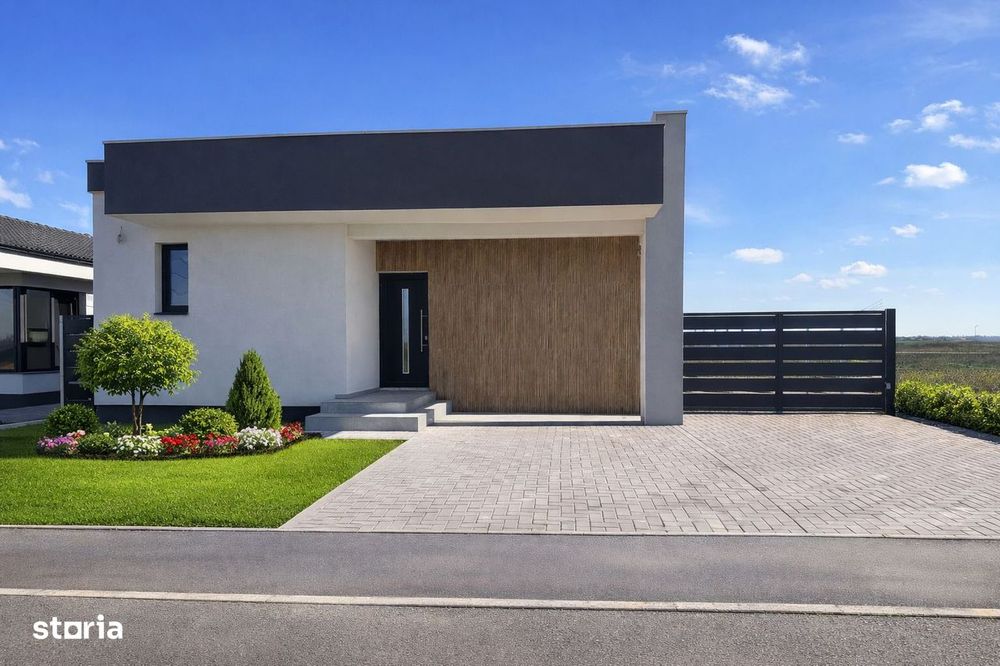 Vila moderna parter, eficienta energetic Via Carmina Arad, comision 0