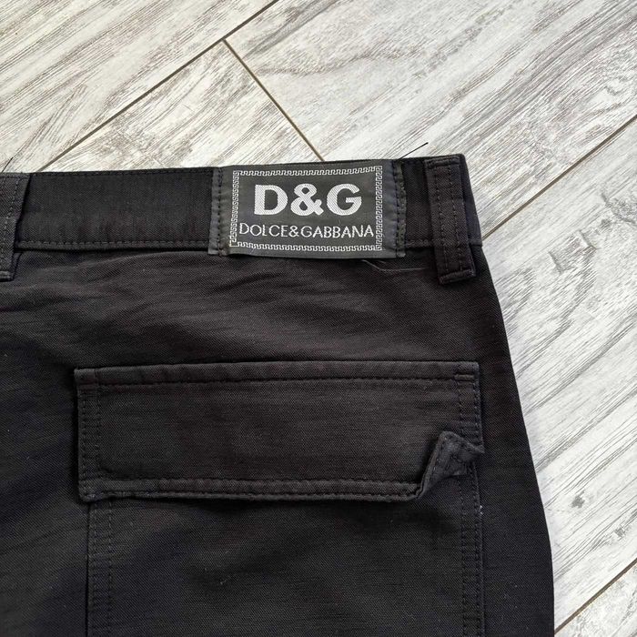Dolce&Gabana черен карго панталон с големи джобове