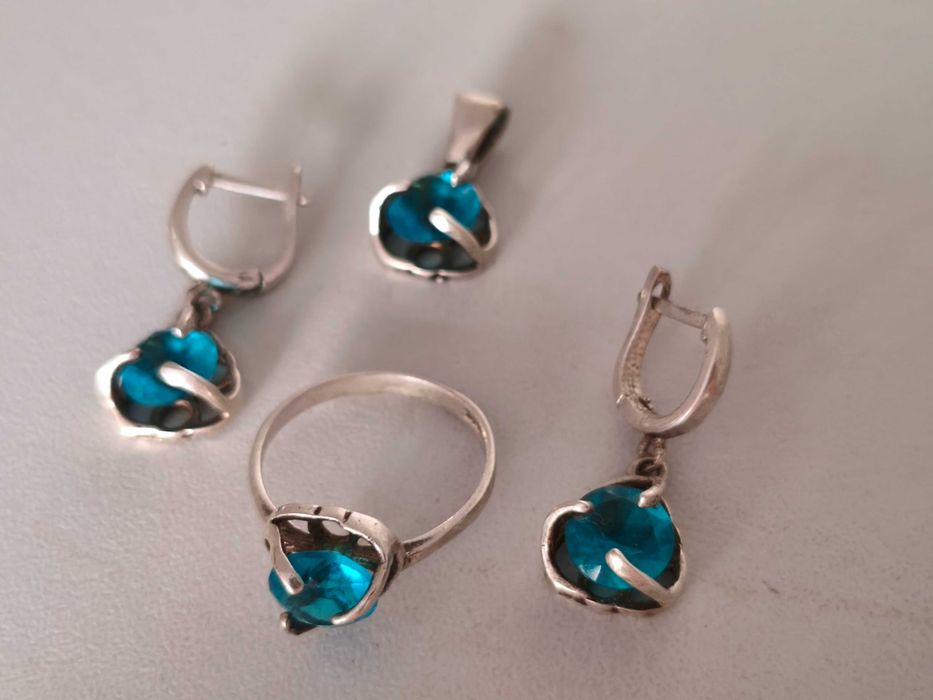 Серебро. 925 проба. Набор.