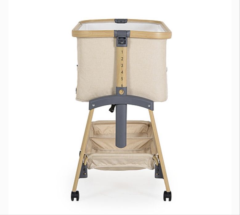 Бебешка кошара next to me с подвижна преграда Amo - CANGAROO - Бежова