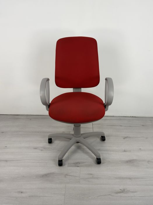 Офис ергономичен стол червен да дома и офиса обзавеждане