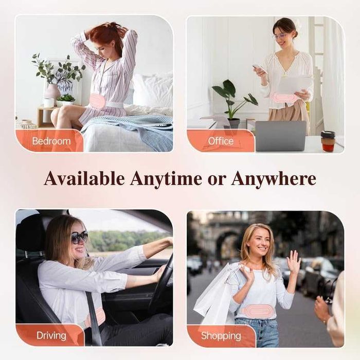 Нов колан Отоплителен пояс за корем облекчаване на менструални болки