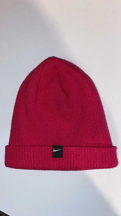 winter nike pink hat