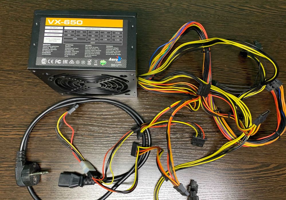 Блок питания AeroCool VX-650 650W