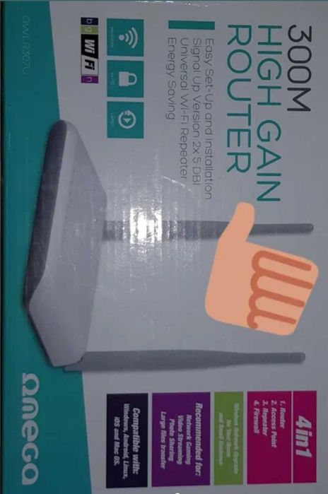 router wi-fi 300 mbps omega