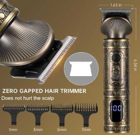 Професионална машинка за подстригване Surker 7-в-1 T-Blade Zero Gapped