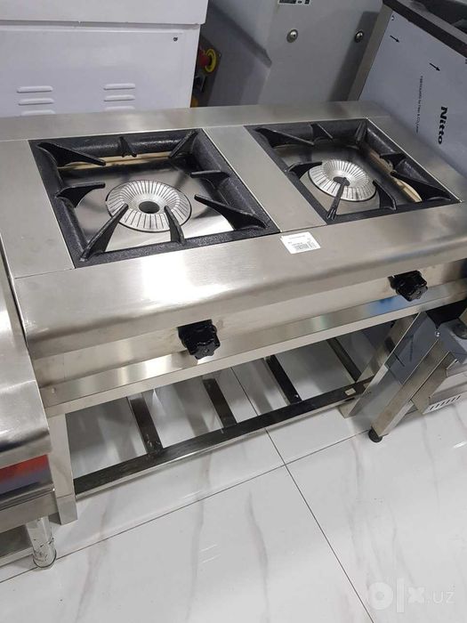 Газ плита ошхона ресторан кафелар учун хамма размерда бор оптом нарх