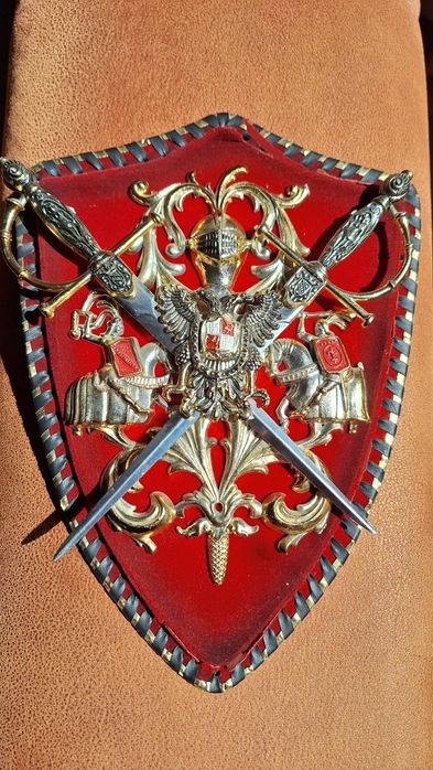 ‼️Blazon de lupta cavaleresc cu sabii si stema