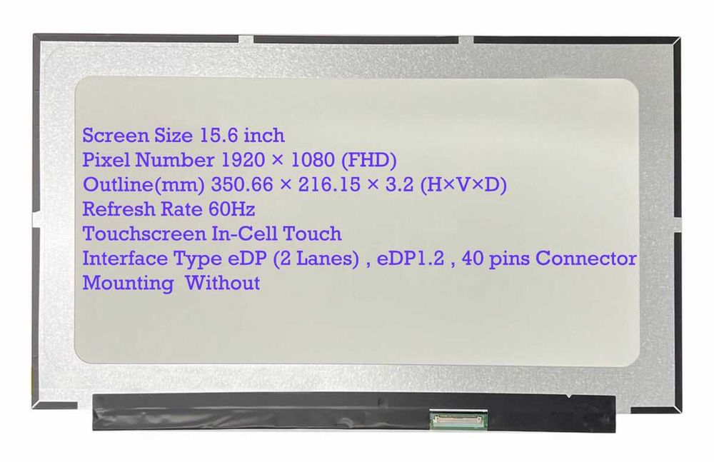 display BOE NV156FHM-T0E V8.0