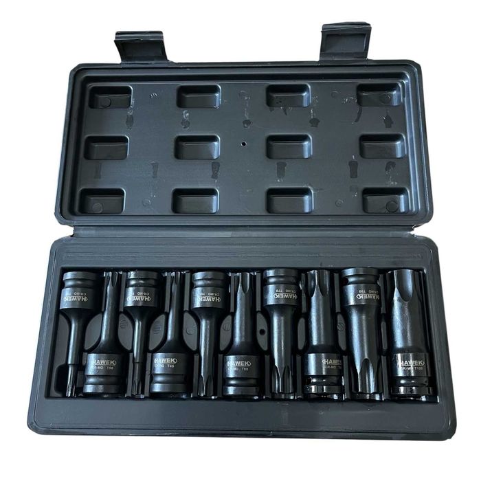 Комплект ударни битове 1/2 – TORX 10 части – HAWEK