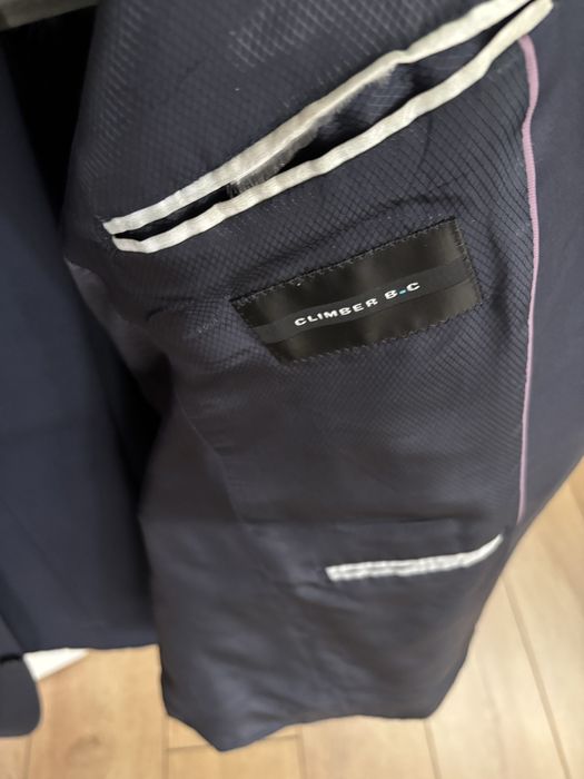 Пиджак синий однотонный