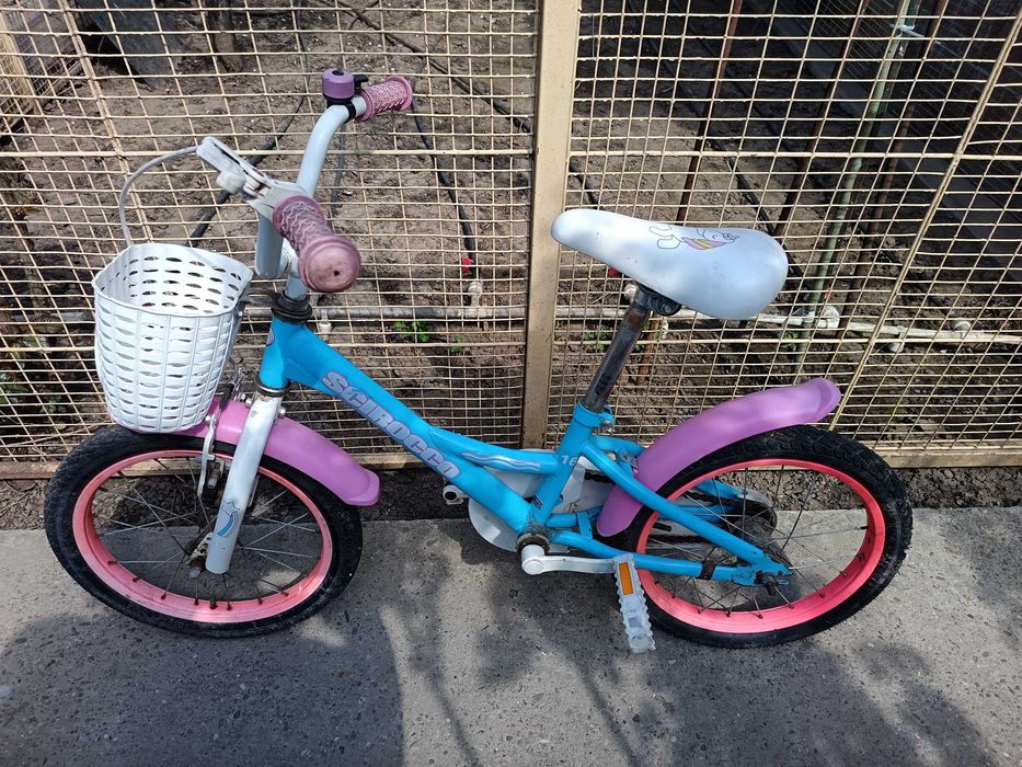 Bicicletă Scirocco 16  cu unicorni, pentru copii