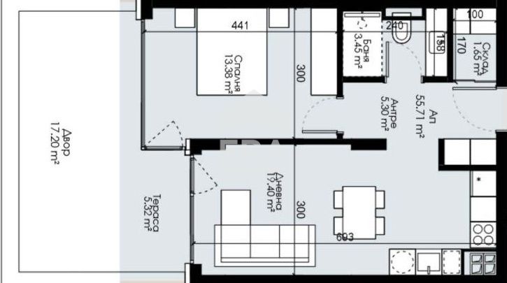 Продава се Двустаен апартамент в Варна, Трошево - 63 кв.м за 1818 €/кв.м - Снимка #8