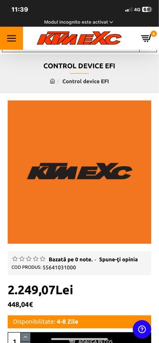 Ecu ktm 300 tpi 2018, 2019 , nou in cutie !