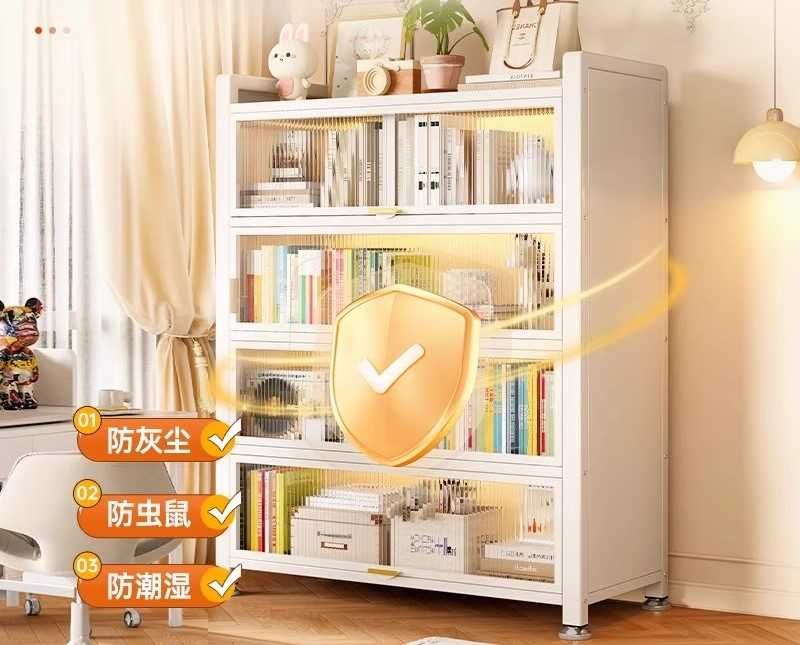 Estetik va Mustahkam Kitob Javoni – Chang, Namlik va Zangga Qarshi