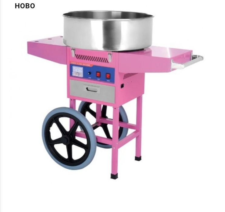 Захарен памук Ретро стил на количка Чисто нова професионална