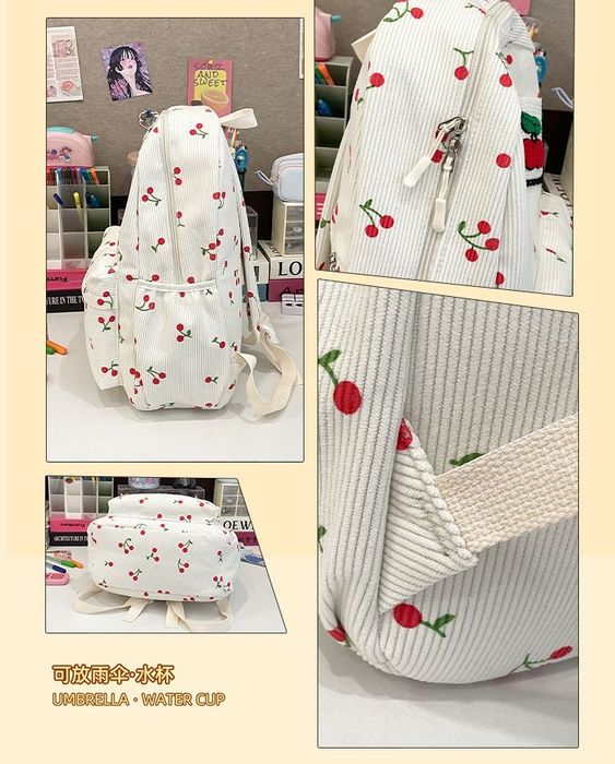 Женский вельветовый рюкзак большой вместительный удобный 
ориентир мет