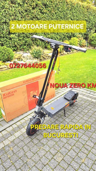 Trotineta electrica KUKIRIN G2 ULTRA 2 motoare 1600w 18.2 ah NOUA
