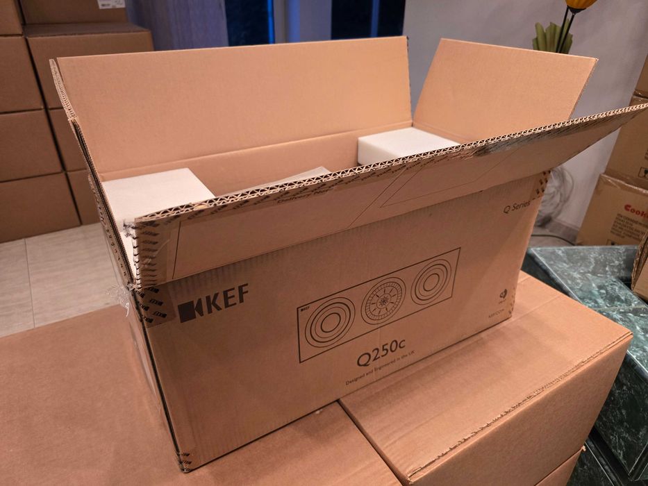 KEF Q250c Boxa Centru Satin Black Home Cinema Hi‑Fi 2‑Way Dialog Clar