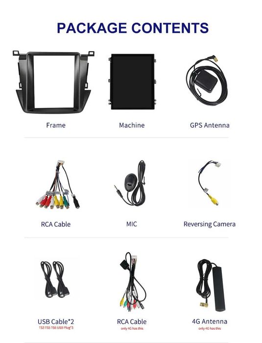 Navigatie Android TESLA Toyota RAV4 2013-2018 1/6 Gb Ram Waze Carplay