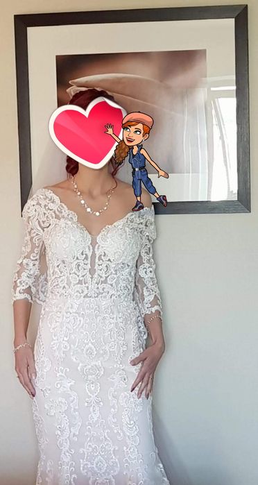 Vând rochie de mireasa superba,  sirenă