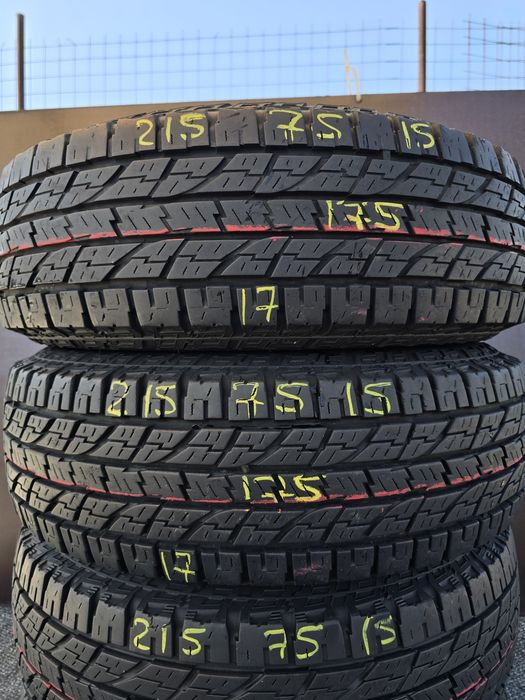 215 75 15 bridgestone m+s A/T