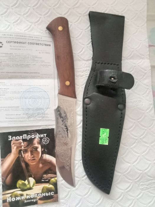 Продам.кованная сталь! Нож!