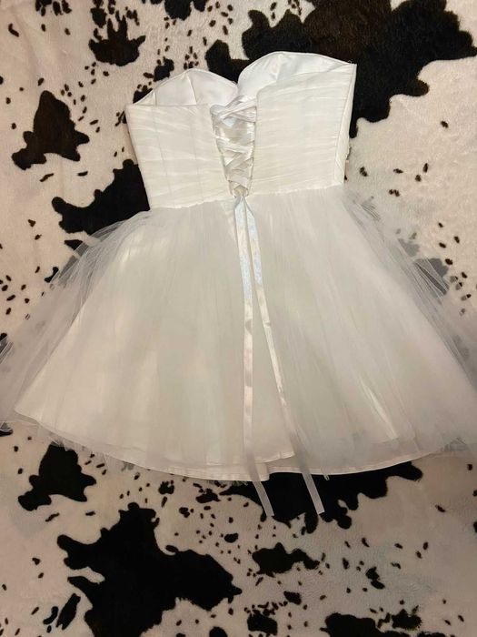 Короткое свадебное платье (размер 42-44)