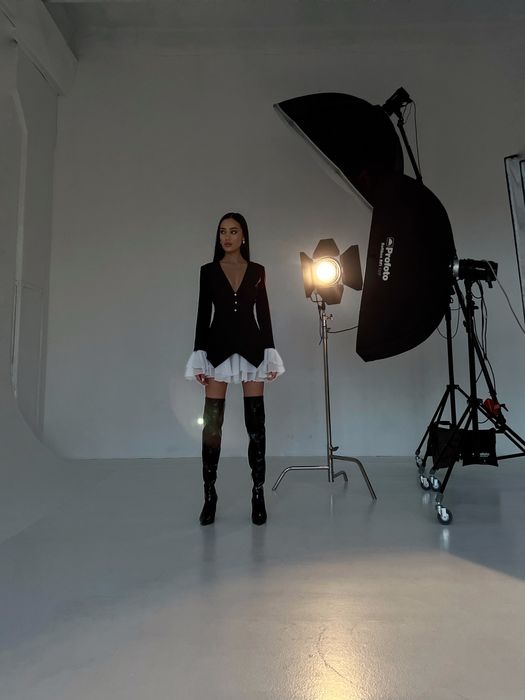 Мини рокля от две части