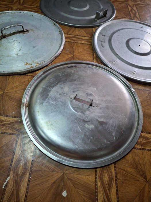 Крышки разных размеров алюминиевые, железные