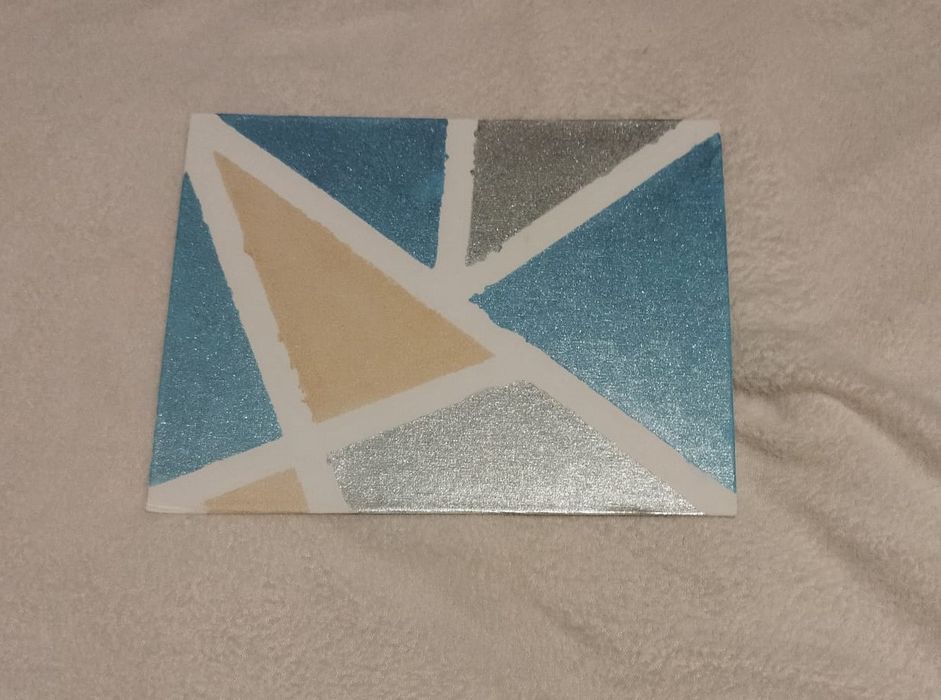 Tablouri handmade in culori metalice 23x 29,5 cm