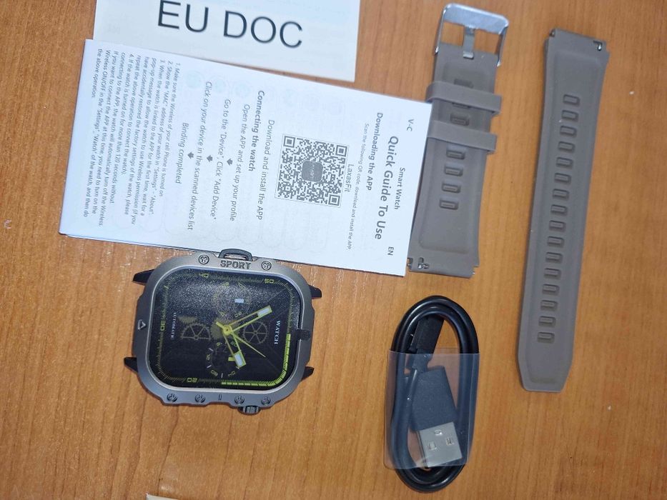 НОВ Спортен Смарт Часовник с 5.11cm дисплей ,  smart watch