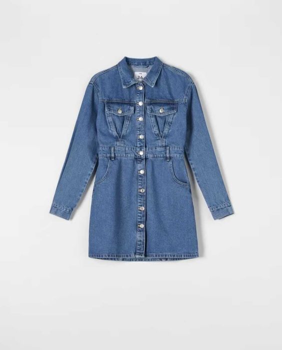 Оранжева рокля / Цикламена къса рокля/ Дънкова рокля / Рокля от лиосел