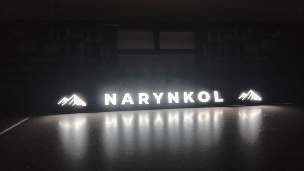 Led подномерники, (любая надпись)