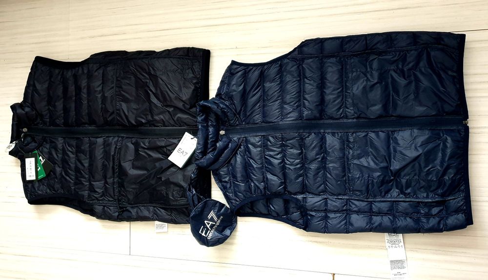 Emporio Armani EA7 Down Vest Mens Size M 2бр НОВО! ОРИГИНАЛ Мъжки Пухени Елеци!